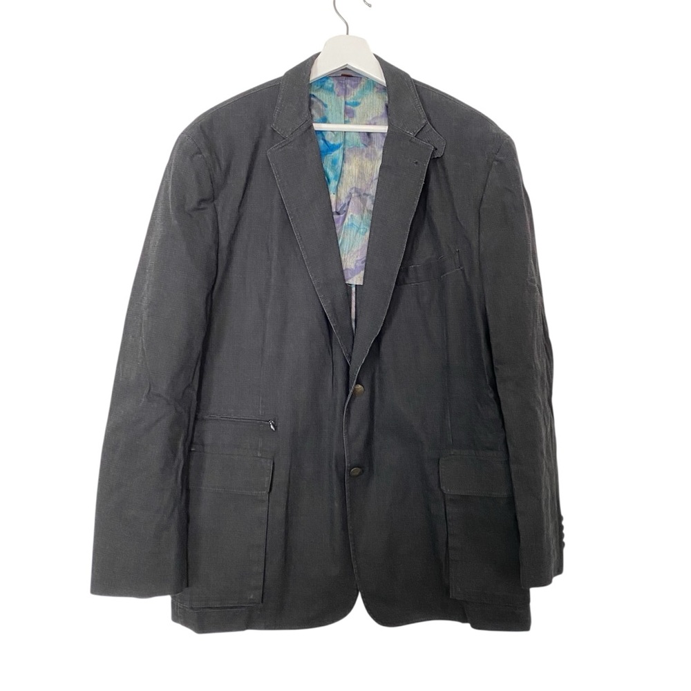 Kroon Gray 2 Button Sport Coat Blazer Jacket Mens Size 45R